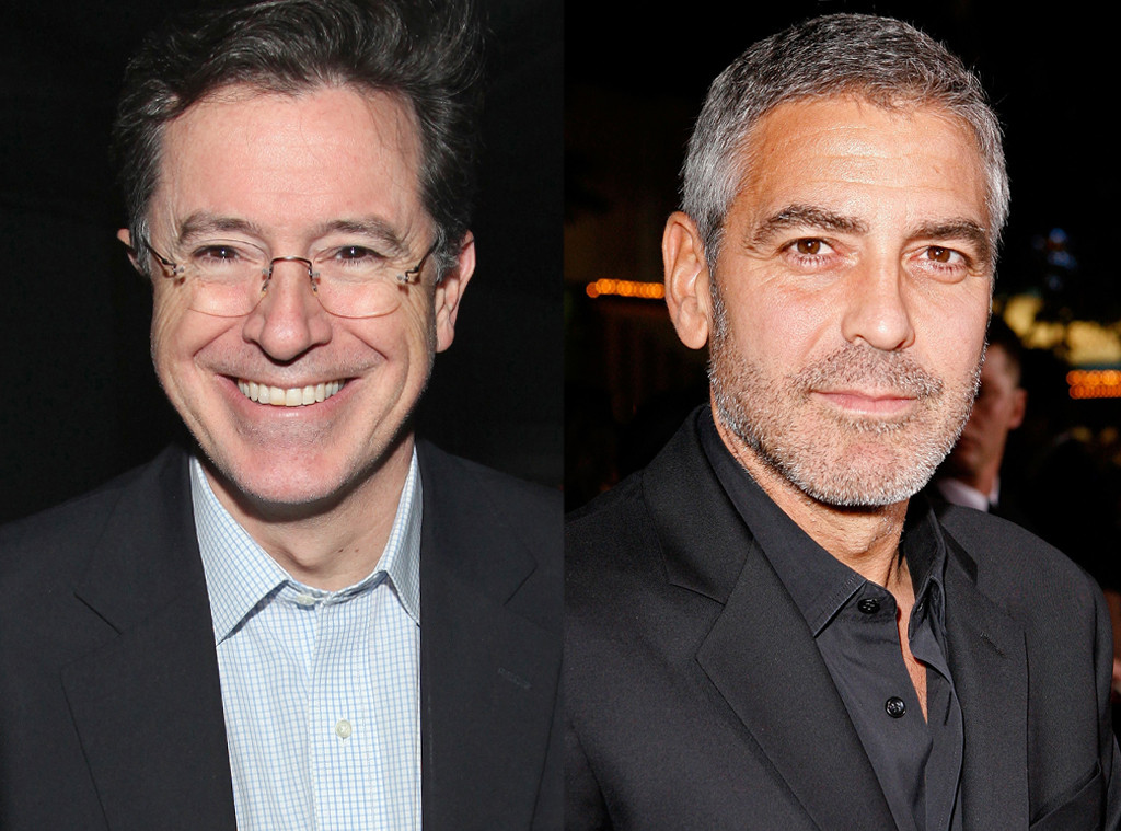 Stephen Colbert, George Clooney Stephen Colbert, George Clooney